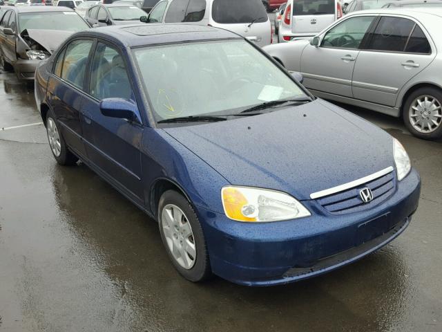 2HGES25752H501001 - 2002 HONDA CIVIC EX BLUE photo 1