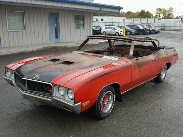 444670H307275 - 1970 BUICK SKYLARK RED photo 2