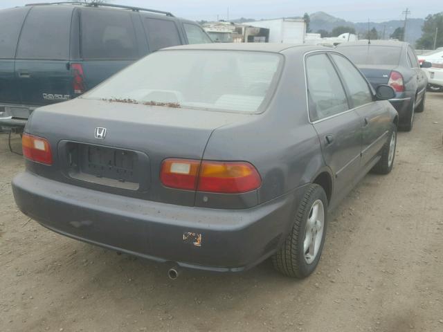 1HGEG8657PL043652 - 1993 HONDA CIVIC LX CHARCOAL photo 4