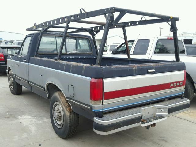 1FTHF25G0JPB70628 - 1988 FORD F250 BLUE photo 3