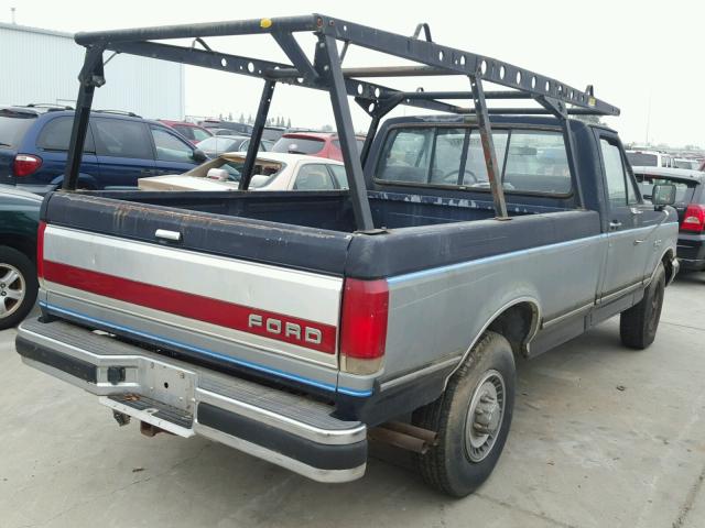 1FTHF25G0JPB70628 - 1988 FORD F250 BLUE photo 4