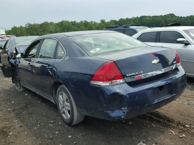 2G1WB58K189188402 - 2008 CHEVROLET IMPALA LS BLUE photo 3