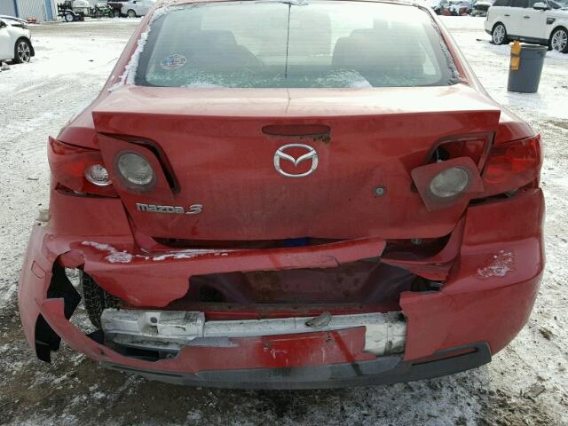 JM1BK12F841167393 - 2004 MAZDA 3 I RED photo 9