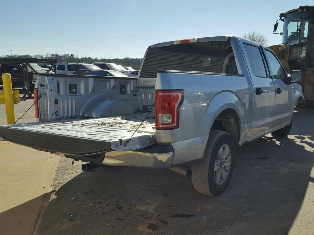 1FTEW1CG8FFB41746 - 2015 FORD F150 SUPER SILVER photo 4