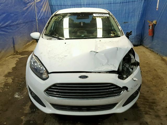 3FADP4EJ7EM100483 - 2014 FORD FIESTA SE WHITE photo 9