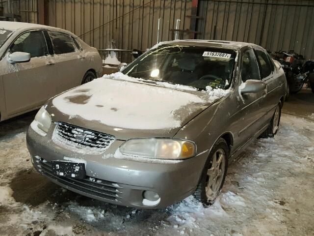 3N1BB51D21L116700 - 2001 NISSAN SENTRA SE GRAY photo 2