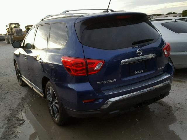 5N1DR2MN3HC641447 - 2017 NISSAN PATHFINDER BLUE photo 3