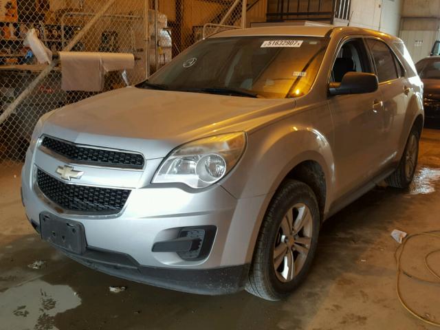 2CNALBEW2A6383397 - 2010 CHEVROLET EQUINOX LS SILVER photo 2