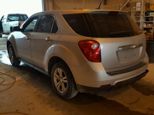 2CNALBEW2A6383397 - 2010 CHEVROLET EQUINOX LS SILVER photo 3