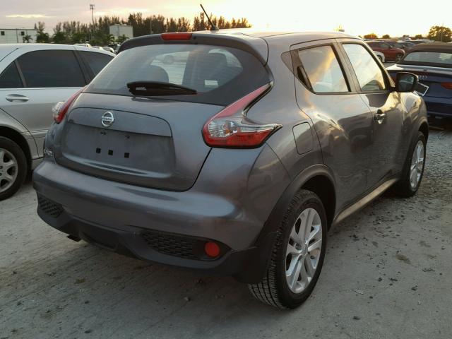 JN8AF5MR8HT700761 - 2017 NISSAN JUKE S GRAY photo 4