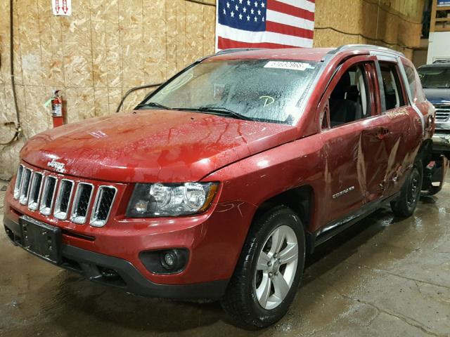 1C4NJDBB1ED575619 - 2014 JEEP COMPASS SP 红色 照片 2