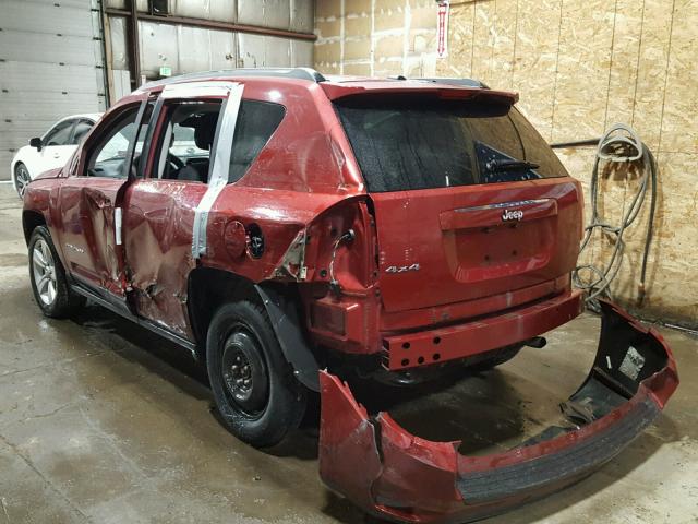 1C4NJDBB1ED575619 - 2014 JEEP COMPASS SP 红色 照片 3
