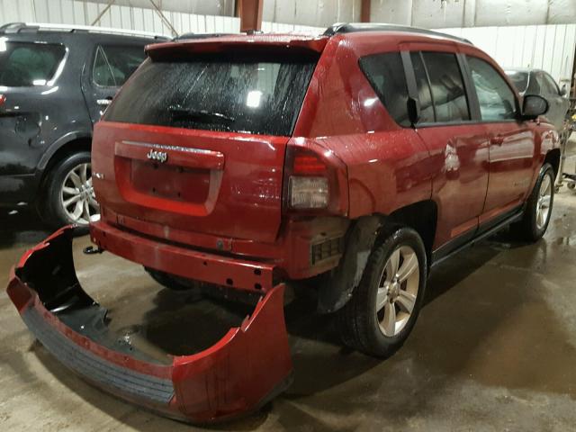 1C4NJDBB1ED575619 - 2014 JEEP COMPASS SP 红色 照片 4