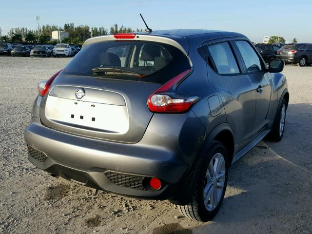 JN8AF5MR7HT703117 - 2017 NISSAN JUKE S GRAY photo 4