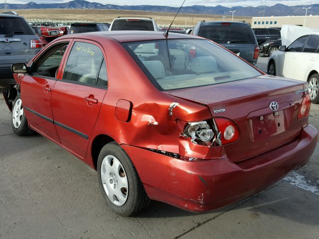 1NXBR32EX3Z009872 - 2003 TOYOTA COROLLA CE RED photo 3