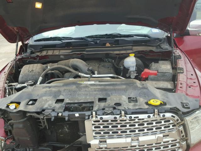 1C6RR6VT2FS523270 - 2015 RAM 1500 LARAM BURGUNDY photo 7