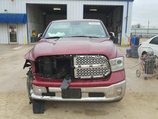 1C6RR6VT2FS523270 - 2015 RAM 1500 LARAM BURGUNDY photo 9