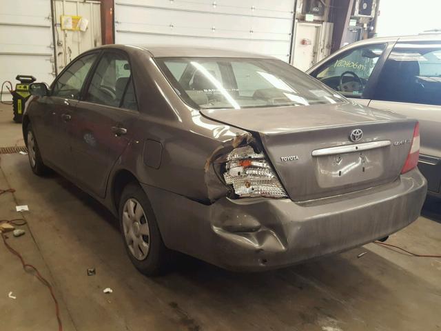 4T1BE32K63U713374 - 2003 TOYOTA CAMRY LE GRAY photo 3