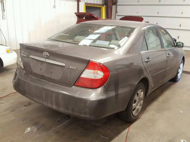 4T1BE32K63U713374 - 2003 TOYOTA CAMRY LE GRAY photo 4