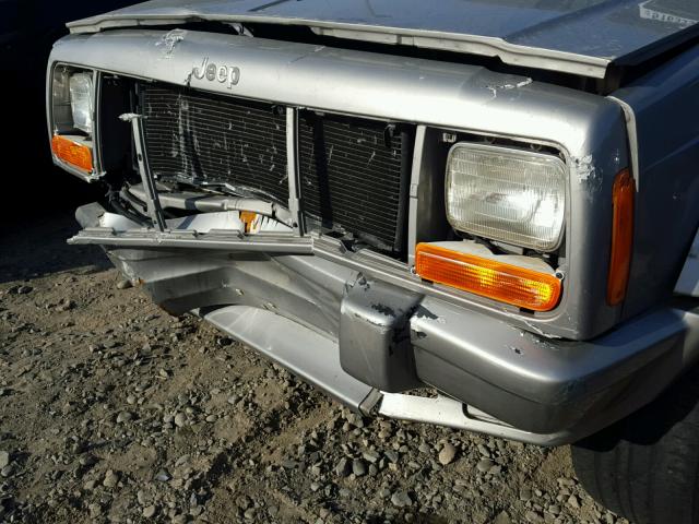 1J4FF58S31L567065 - 2001 JEEP CHEROKEE C GRAY photo 9