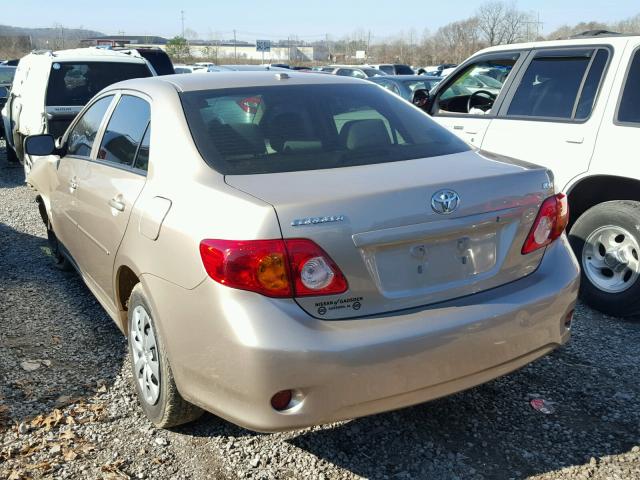 2T1BU4EE1AC440096 - 2010 TOYOTA COROLLA BA GOLD photo 3