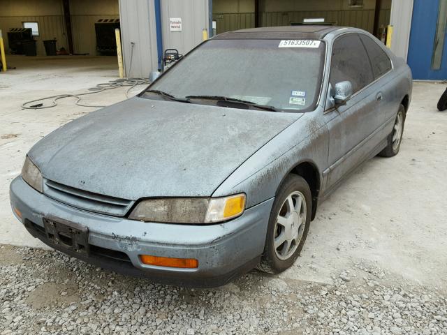 1HGCD7250RA045483 - 1994 HONDA ACCORD EX BLUE photo 2