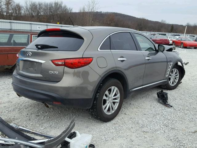 JN8CS1MUXGM670592 - 2016 INFINITI QX70 GRAY photo 4