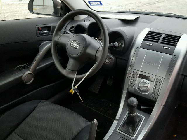 JTKDE167680266303 - 2008 TOYOTA SCION TC SILVER photo 9