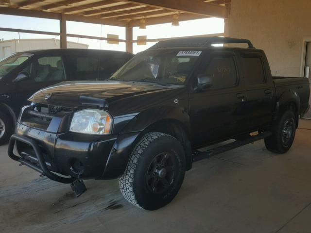 1N6ED27T64C470489 - 2004 NISSAN FRONTIER C BLACK photo 2