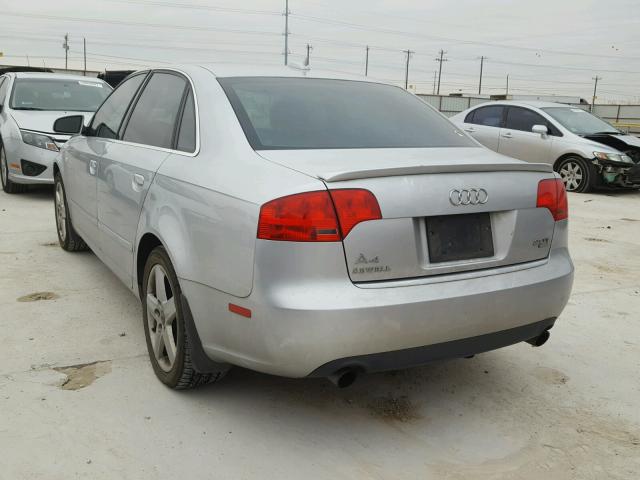 WAUDF68E05A447901 - 2005 AUDI A4 2.0T QU GRAY photo 3