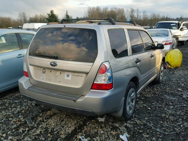 JF1SG63676H702114 - 2006 SUBARU FORESTER 2 SILVER photo 4