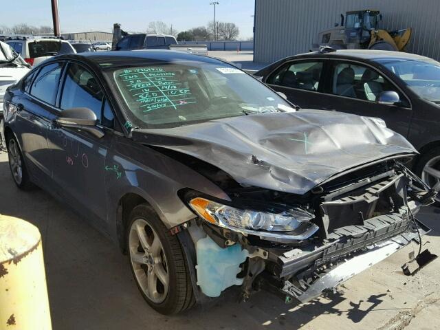 3FA6P0HR0DR342939 - 2013 FORD FUSION SE GRAY photo 1