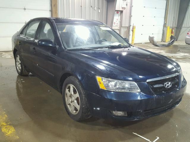 5NPEU46C36H080361 - 2006 HYUNDAI SONATA GLS BLUE photo 1