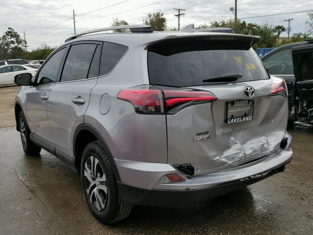 2T3ZFREV5HW405177 - 2017 TOYOTA RAV4 LE SILVER photo 3