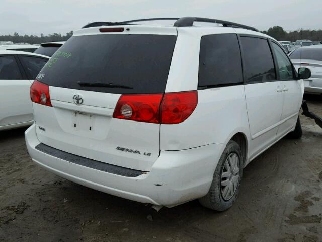 5TDZK23C49S262424 - 2009 TOYOTA SIENNA CE WHITE photo 4