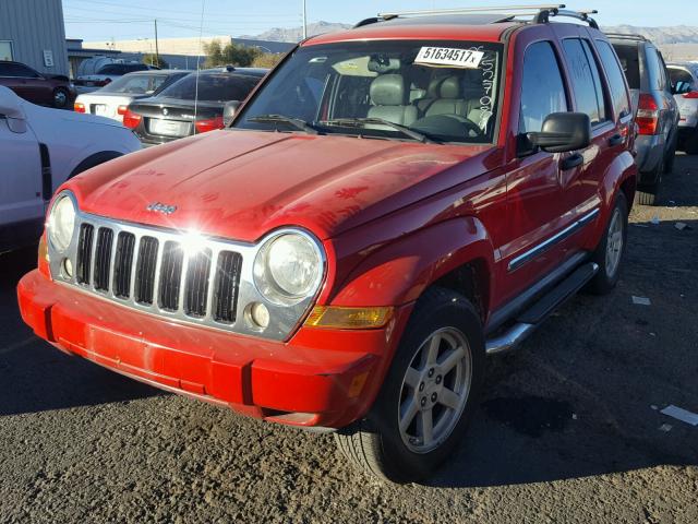 1J4GK58K95W527089 - 2005 JEEP LIBERTY LI RED photo 2