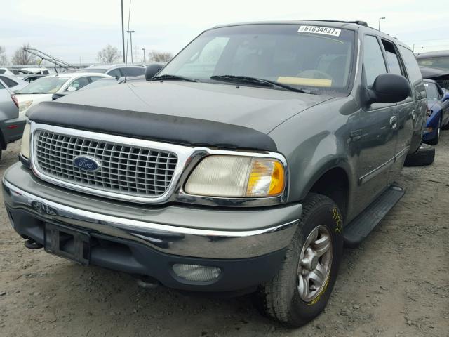 1FMPU18L0XLC04678 - 1999 FORD EXPEDITION GREEN photo 2