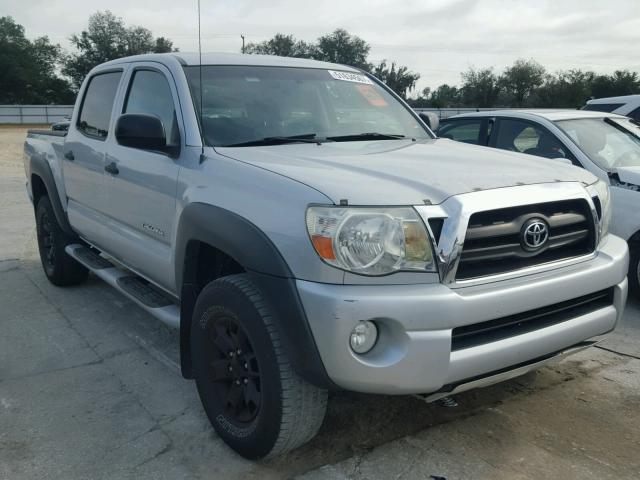 5TEJU62N58Z534241 - 2008 TOYOTA TACOMA DOU SILVER photo 1