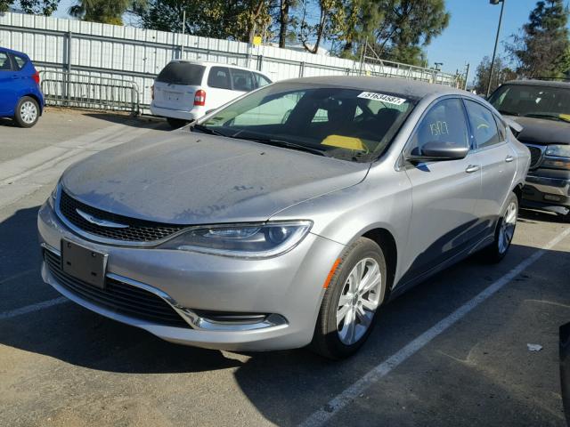 1C3CCCAB2GN101550 - 2016 CHRYSLER 200 LIMITE GRAY photo 2