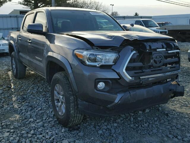 5TFCZ5AN3GX018889 - 2016 TOYOTA TACOMA DOU GRAY photo 1