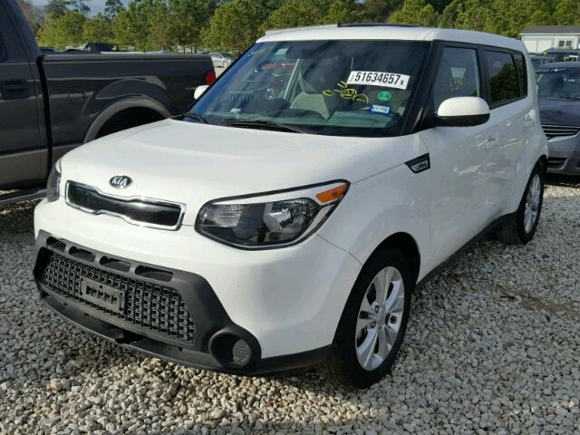 KNDJP3A58F7789168 - 2015 KIA SOUL + WHITE photo 2