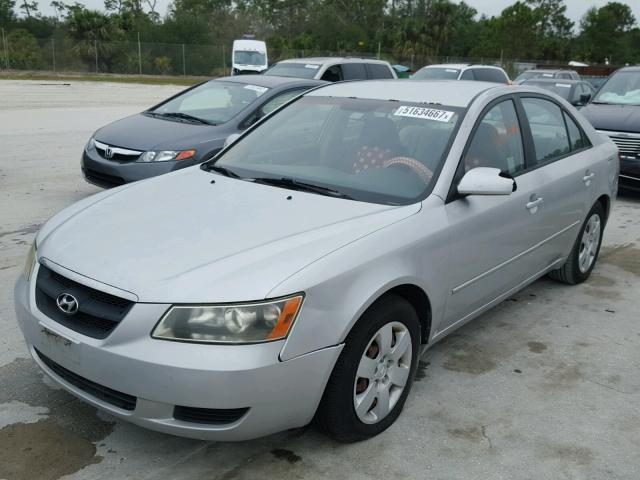 5NPET46C27H252643 - 2007 HYUNDAI SONATA GLS SILVER photo 2