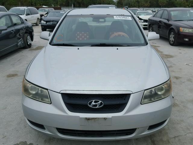 5NPET46C27H252643 - 2007 HYUNDAI SONATA GLS SILVER photo 9