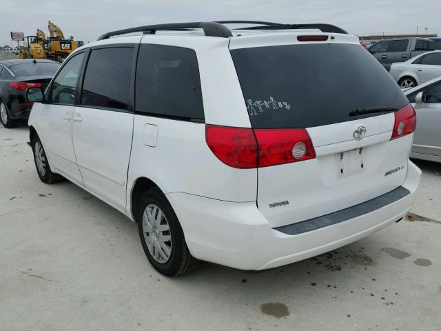 5TDZK23C28S181713 - 2008 TOYOTA SIENNA CE WHITE photo 3