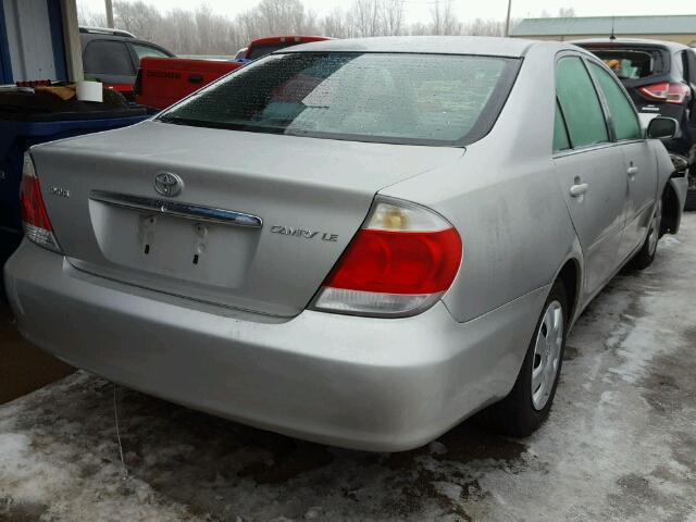 4T1BE32K46U672070 - 2006 TOYOTA CAMRY LE SILVER photo 4