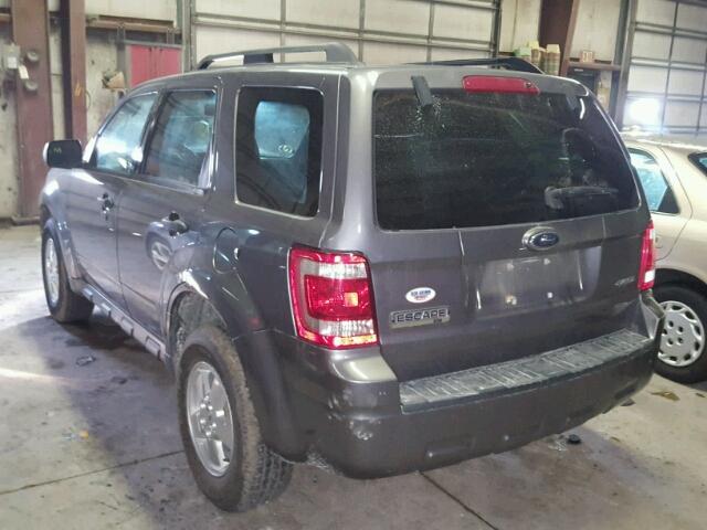 1FMCU93G29KB69707 - 2009 FORD ESCAPE XLT GRAY photo 3