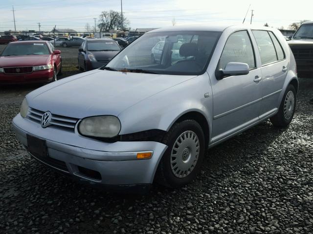 9BWGD21J914019748 - 2001 VOLKSWAGEN GOLF GLS SILVER photo 2