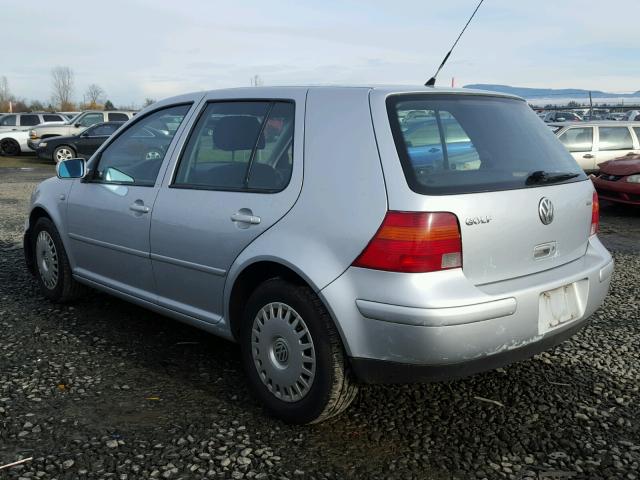 9BWGD21J914019748 - 2001 VOLKSWAGEN GOLF GLS SILVER photo 3