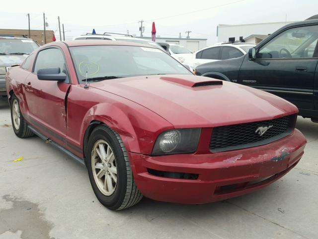 1ZVHT80N085118307 - 2008 FORD MUSTANG BURGUNDY photo 1