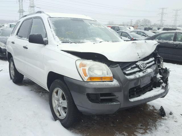 KNDJF724887530716 - 2008 KIA SPORTAGE L WHITE photo 1